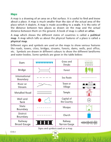 Metalled Road Symbol On Map Page 96 - Evs Class 04